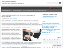 Tablet Screenshot of linkisponsorowane4u.wordpress.com