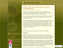 Tablet Screenshot of banksecurity.wordpress.com