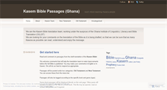 Desktop Screenshot of kasembible.wordpress.com