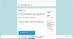 Desktop Screenshot of dissertando.wordpress.com