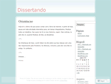 Tablet Screenshot of dissertando.wordpress.com