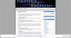 Desktop Screenshot of fightersacademy.wordpress.com