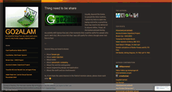 Desktop Screenshot of go2alam.wordpress.com
