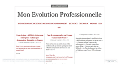 Desktop Screenshot of monevolutionprofessionnelle.wordpress.com