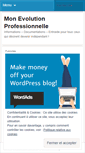 Mobile Screenshot of monevolutionprofessionnelle.wordpress.com