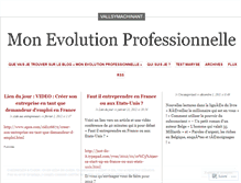 Tablet Screenshot of monevolutionprofessionnelle.wordpress.com