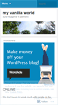 Mobile Screenshot of myvanillaworld.wordpress.com