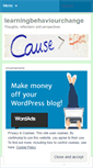 Mobile Screenshot of learningbehaviourchange.wordpress.com