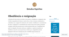 Desktop Screenshot of estudosespiritas.wordpress.com