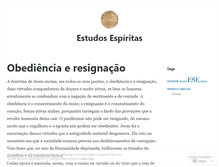 Tablet Screenshot of estudosespiritas.wordpress.com