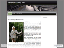 Tablet Screenshot of marybarr.wordpress.com