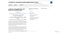 Desktop Screenshot of loanmodscamlawsuit.wordpress.com