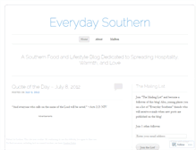 Tablet Screenshot of everydaysouthern.wordpress.com