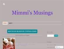 Tablet Screenshot of mimmismusings.wordpress.com