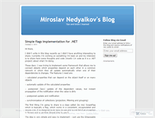 Tablet Screenshot of miroslavnedyalkov.wordpress.com
