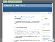 Tablet Screenshot of forbiddenolympicsports.wordpress.com