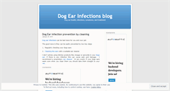 Desktop Screenshot of dogsearinfection.wordpress.com