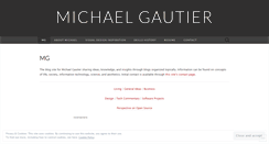 Desktop Screenshot of michaelgautier.wordpress.com