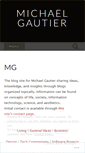 Mobile Screenshot of michaelgautier.wordpress.com