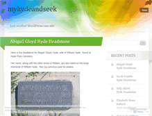 Tablet Screenshot of myhydeandseek.wordpress.com