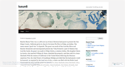 Desktop Screenshot of lusun8.wordpress.com