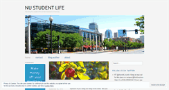 Desktop Screenshot of nustudentlife.wordpress.com