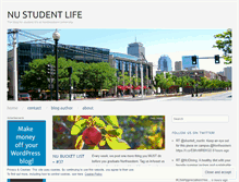 Tablet Screenshot of nustudentlife.wordpress.com