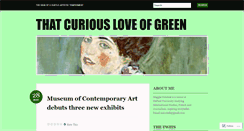 Desktop Screenshot of curiousloveofgreen.wordpress.com