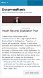 Mobile Screenshot of documentmania.wordpress.com