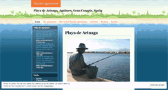 Desktop Screenshot of playadearinaga.wordpress.com