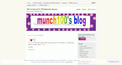 Desktop Screenshot of munch100.wordpress.com