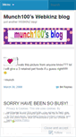 Mobile Screenshot of munch100.wordpress.com
