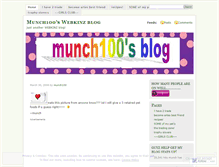 Tablet Screenshot of munch100.wordpress.com