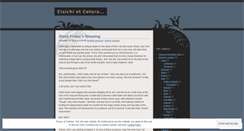 Desktop Screenshot of elaichietcetera.wordpress.com