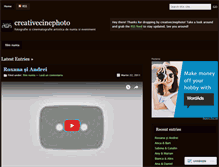 Tablet Screenshot of creativecinephoto.wordpress.com