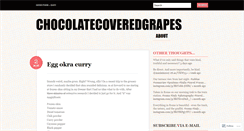 Desktop Screenshot of chocolatecoveredgrapes.wordpress.com