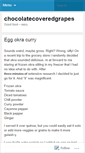 Mobile Screenshot of chocolatecoveredgrapes.wordpress.com