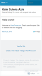 Mobile Screenshot of kainsuteraazie.wordpress.com