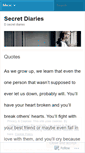 Mobile Screenshot of dsecretdiaries.wordpress.com