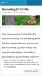 Mobile Screenshot of hummingbirdhills.wordpress.com