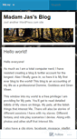 Mobile Screenshot of madamjas.wordpress.com