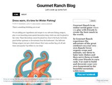 Tablet Screenshot of gourmetrancher.wordpress.com