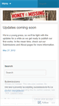 Mobile Screenshot of honeyismissing.wordpress.com