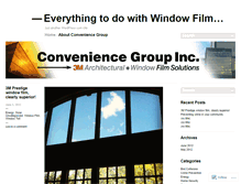 Tablet Screenshot of conveniencegroup.wordpress.com