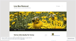 Desktop Screenshot of livebeeremoval.wordpress.com