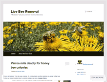 Tablet Screenshot of livebeeremoval.wordpress.com