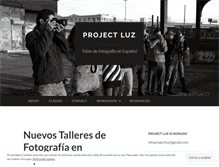 Tablet Screenshot of projectluz.wordpress.com