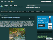 Tablet Screenshot of brighttreecare.wordpress.com
