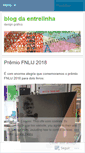 Mobile Screenshot of entrelinhadesign.wordpress.com