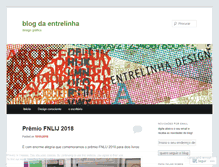 Tablet Screenshot of entrelinhadesign.wordpress.com
